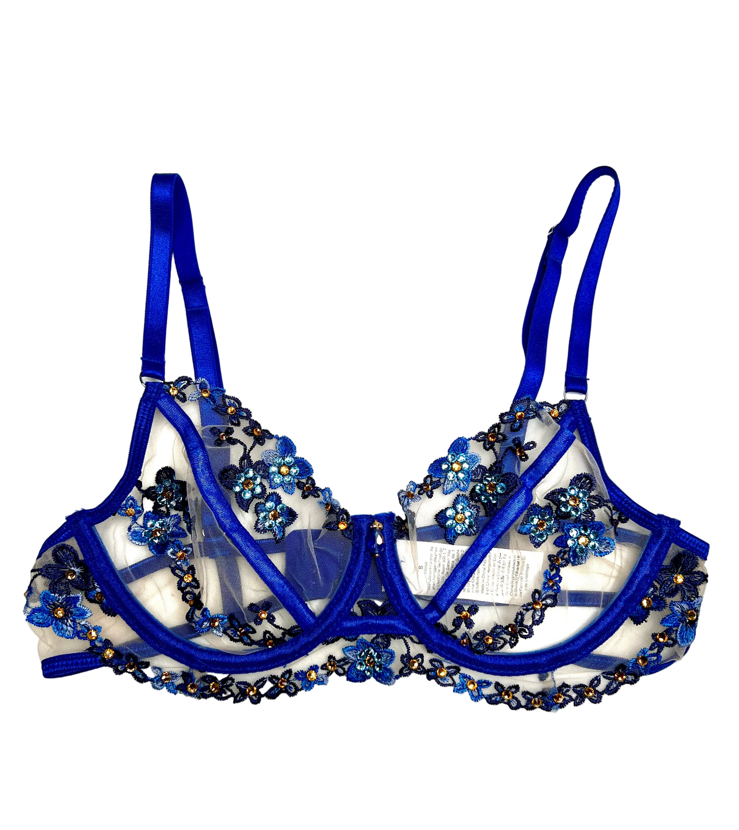 Royal Blue Rhinestone Lingerie set