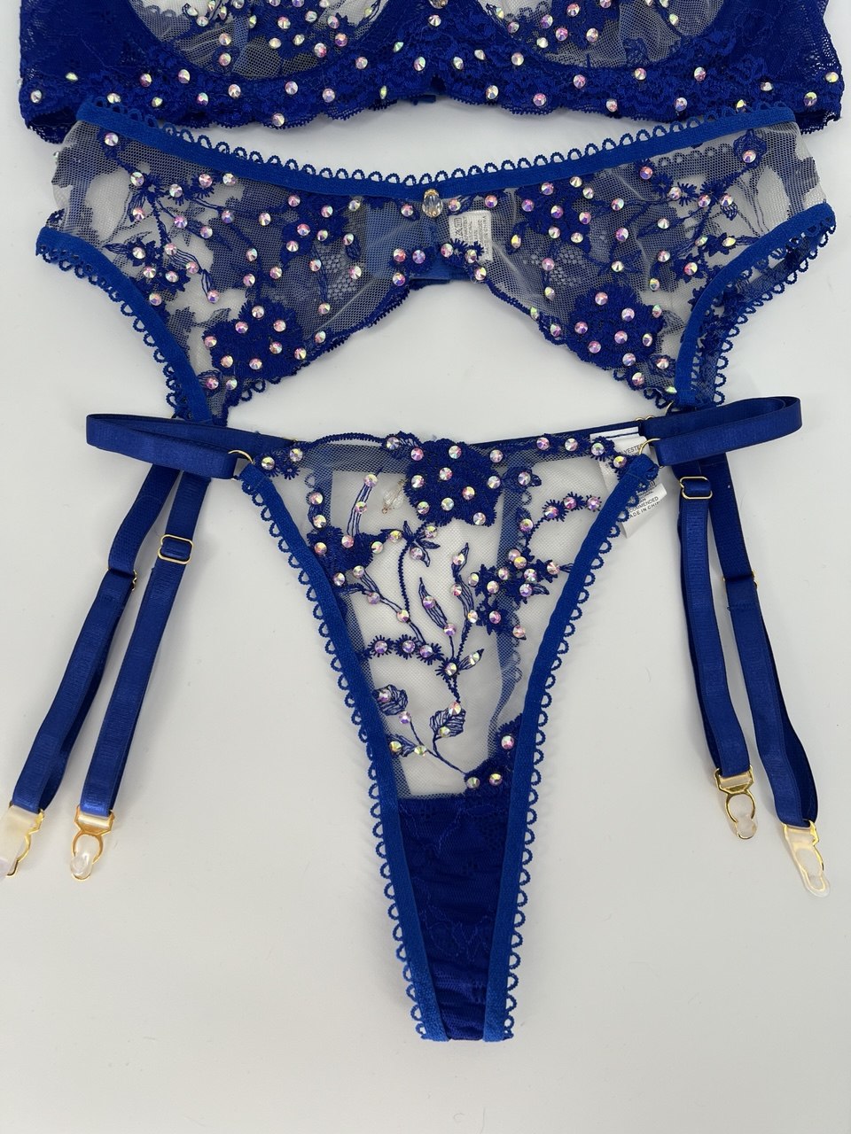 Royal Blue Lace lingerie set