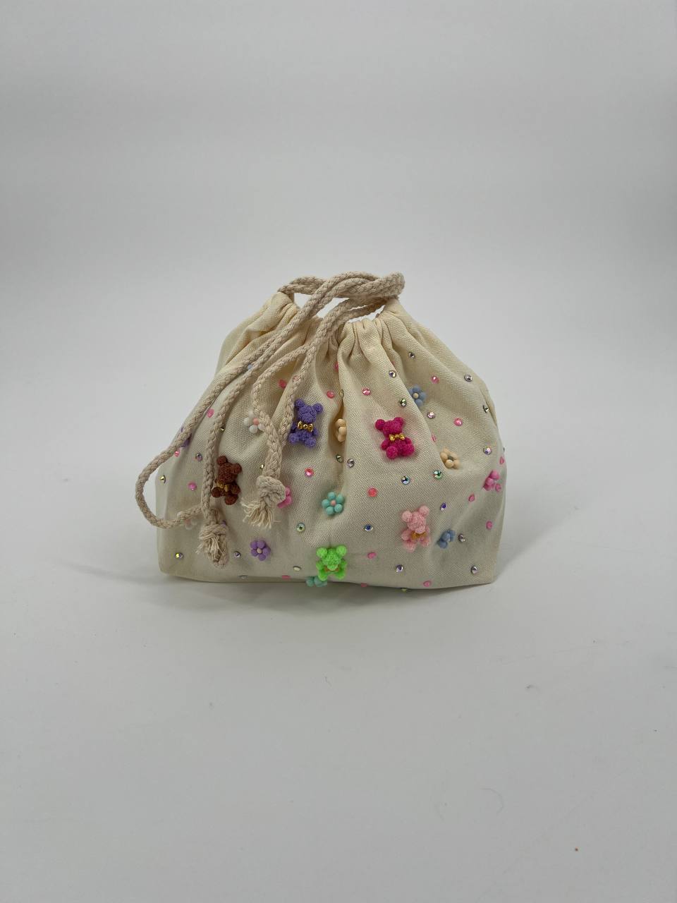 Diva Gleam Drawstring Pouch Handmade Charm