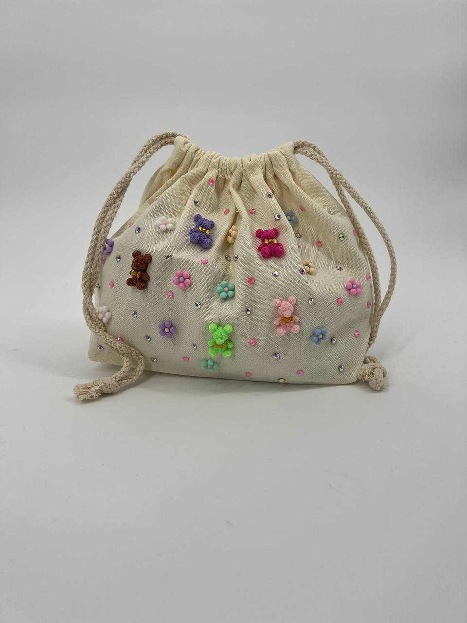 Diva Gleam Drawstring Pouch Handmade Charm